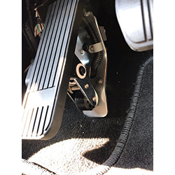 Vehicle Modification - Elevated Left Foot Gas Pedal